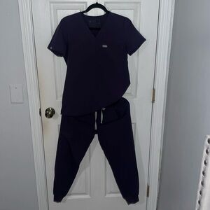 Figs Zamora jogger XSM petite, Figs Katarina one pocket scrub top XSM